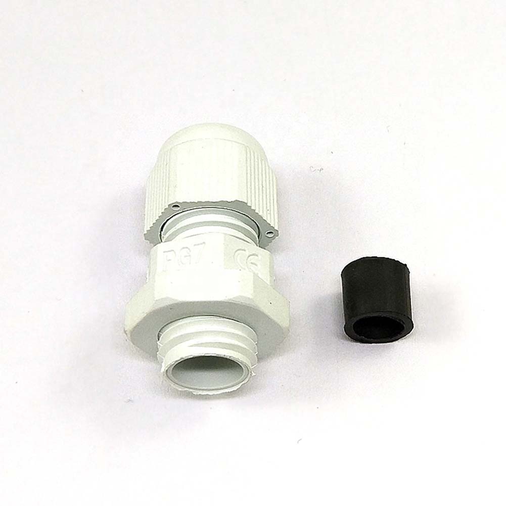 Taidacent Pg7 Connector Spiral Cable Fixing Head Pa66 Nylon Cable Connection Terminal Connector Waterproof Ip68 Cable Connector